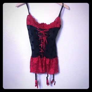 Fredricks of Hollywood garter underwire S lingerie